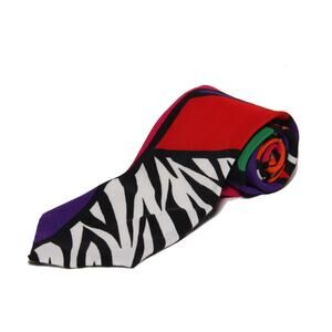 NEW Azia Abstract Animal Print Tie 3.5" x 57"